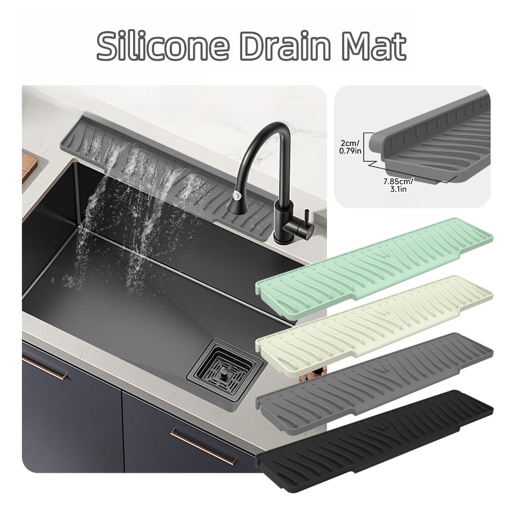 New Silicone Drain Mat Anti-sl - Silicone Tap Washer ulasan dan harga