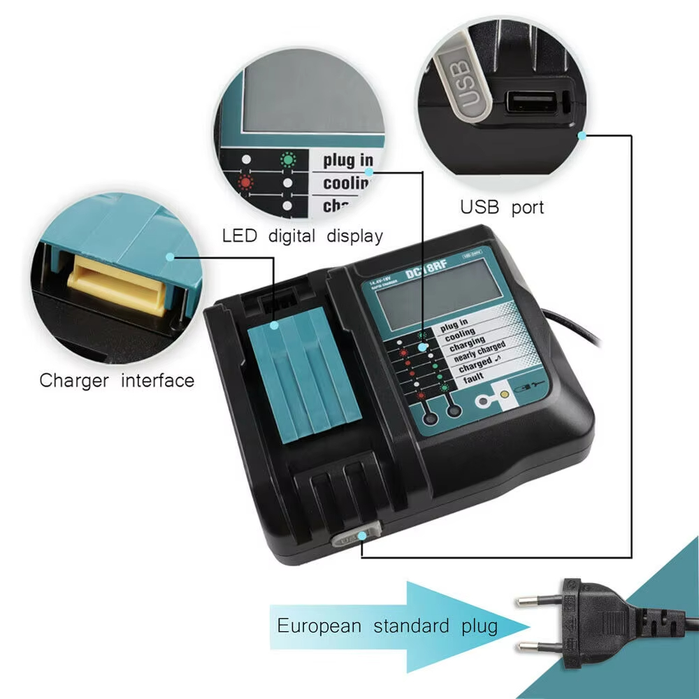 DC18RF Li-ion Super Fast Charg - Makita Drill Hp1640 ulasan dan harga