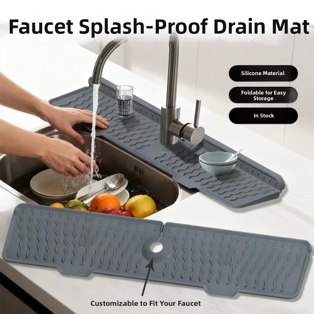 New Silicone Faucet Drain Mat  - Silicone Tap Washer ulasan dan harga