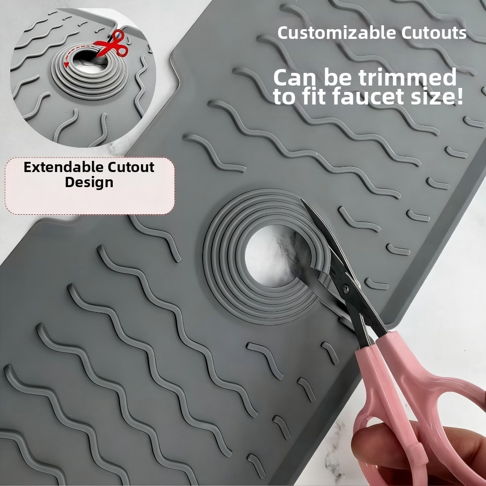 New Silicone Faucet Drain Mat  - Silicone Tap Washer ulasan dan harga