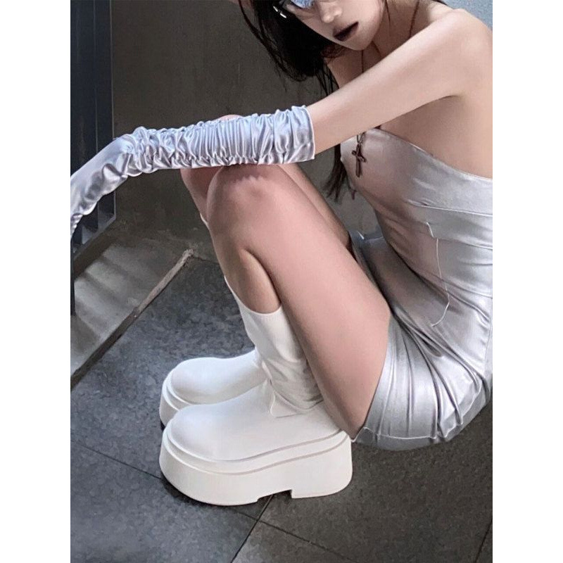 Thick soled long tube boots fo - Pipe Bending Spring ulasan dan harga