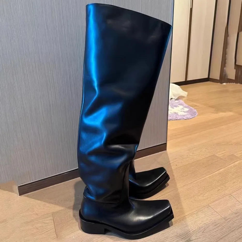 Black Riding Boots for Women M - Pipe Bending Spring ulasan dan harga