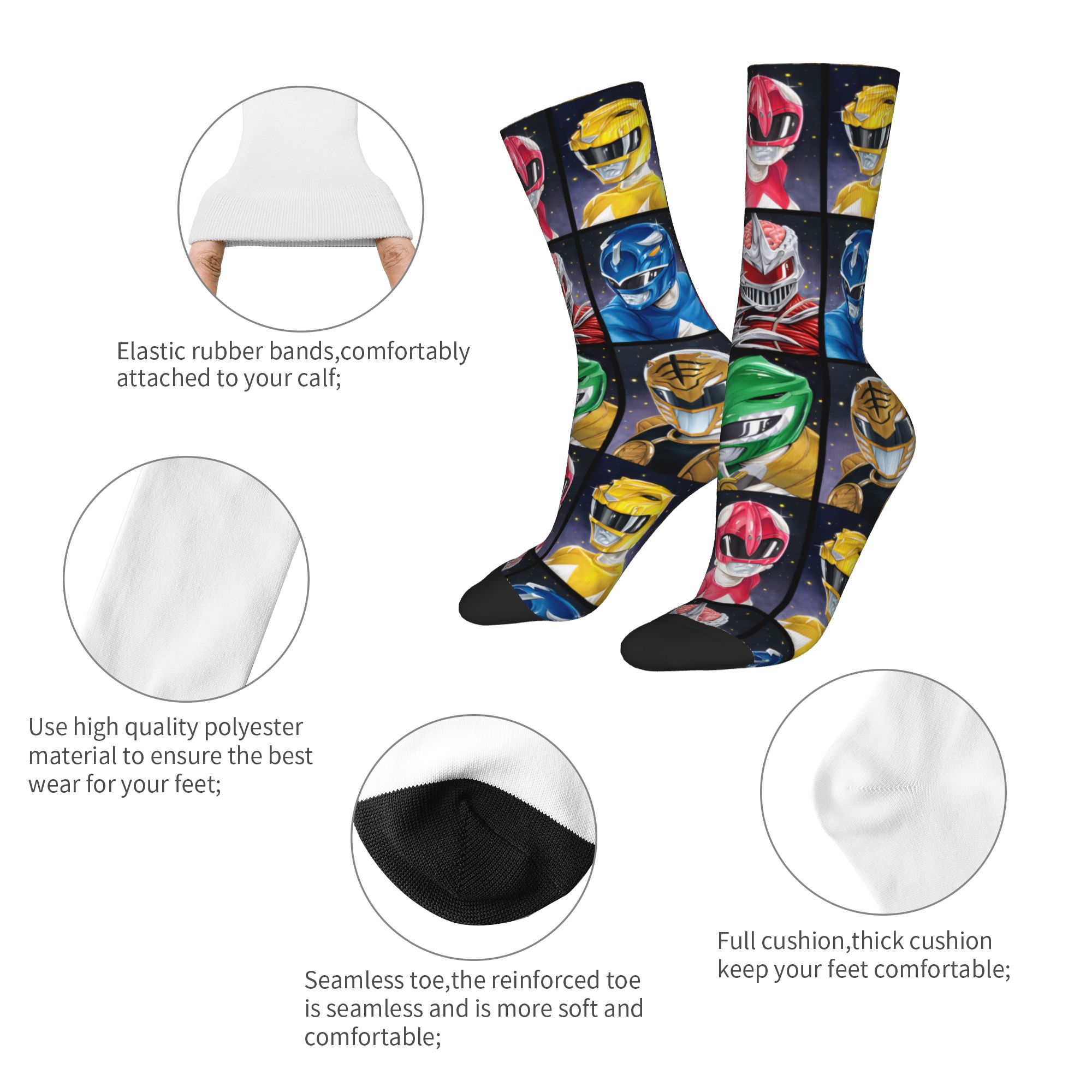 Power R-Ranger 90s Socks Men's - Pipe Bending Spring ulasan dan harga